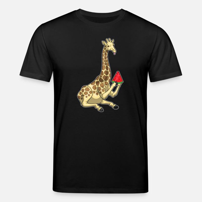 Giraffe Wassermelone - Stanley/Stella Unisex Bio-T-Shirt CREATOR  - Schwarz