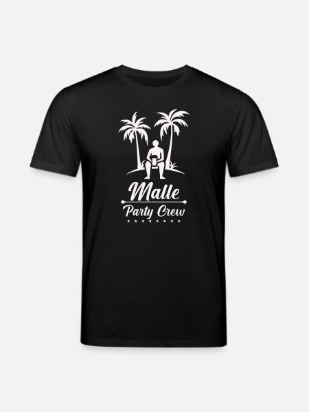 Beach Vacation Malle Party Crew - Stanley/Stella CREATOR Unisex Organic T-Shirt - black