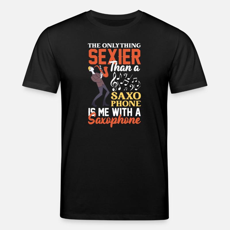 Saxofon - Stanley/Stella Unisex Bio-T-Shirt CREATOR  - Schwarz