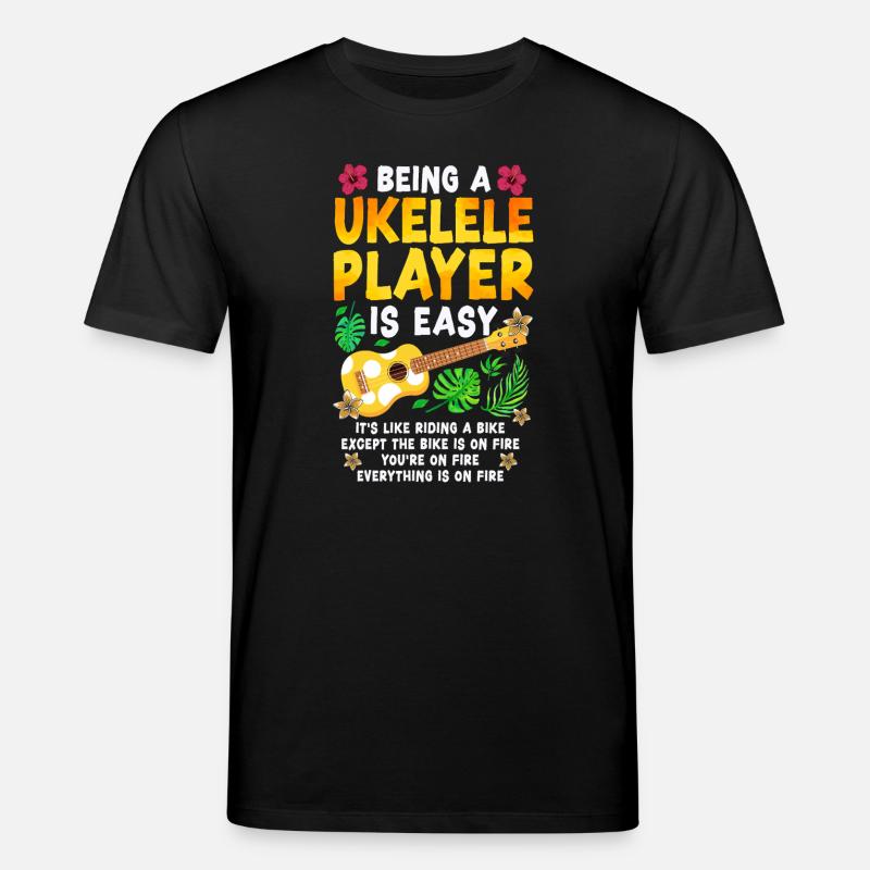 Ukulélé hawaïen Uke étant A - T-shirt bio CREATOR Stanley/Stella Unisexe - noir
