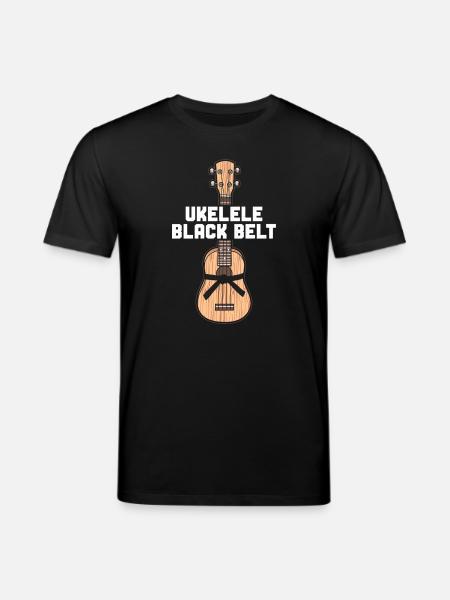 Hawaiian Ukulele Uke Ukulele Black - Stanley/Stella CREATOR Unisex Organic T-Shirt - black