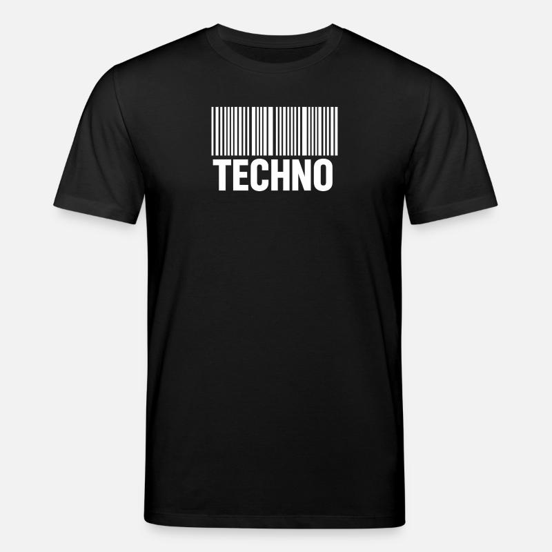 Techno Barcode Muster - Stanley/Stella Unisex Bio-T-Shirt CREATOR  - Schwarz