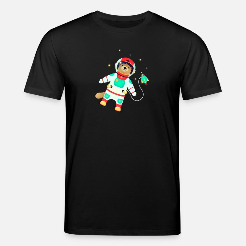 Otter Cosmonaut Suit - Otter Space - Stanley/Stella Unisex Bio-T-Shirt CREATOR  - Schwarz