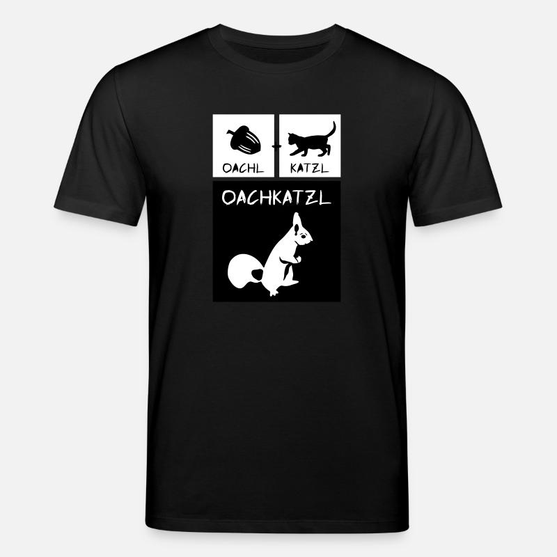Eichhörnchen - Oachkatzl - Stanley/Stella Unisex Bio-T-Shirt CREATOR  - Schwarz