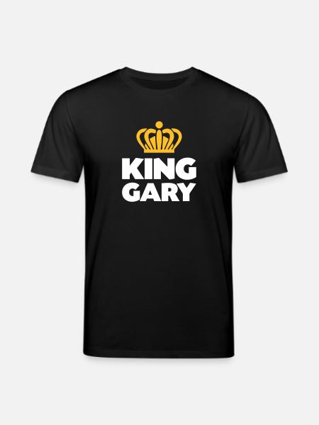 King gary name thing crown - Stanley/Stella CREATOR Unisex Organic T-Shirt - black