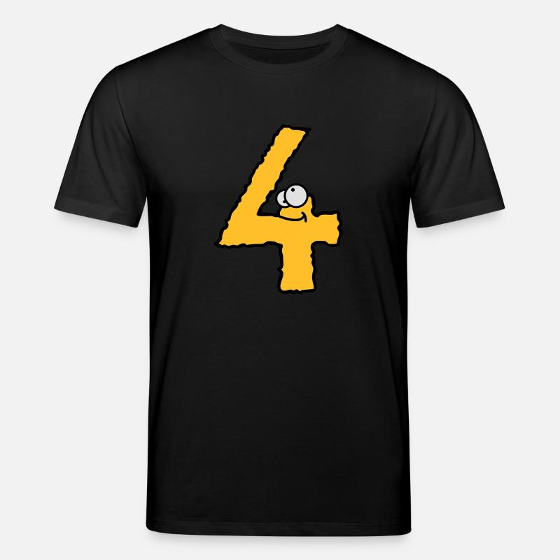 Lustiges 4 Vier Comic Monster - Stanley/Stella Unisex Bio-T-Shirt CREATOR  - Schwarz
