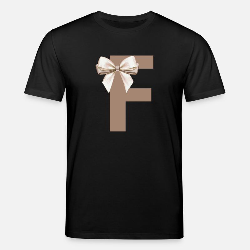 Buchstabe F Knoten - Stanley/Stella Unisex Bio-T-Shirt CREATOR  - Schwarz