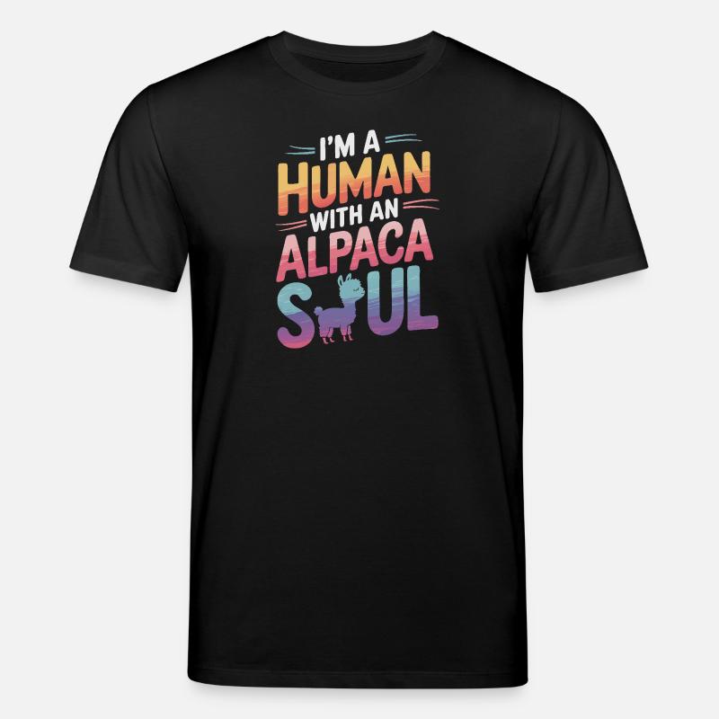 Lama alpaga - T-shirt bio CREATOR Stanley/Stella Unisexe - noir
