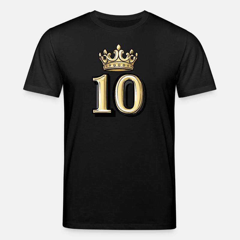 10 Zahl Krone - Stanley/Stella Unisex Bio-T-Shirt CREATOR - Schwarz