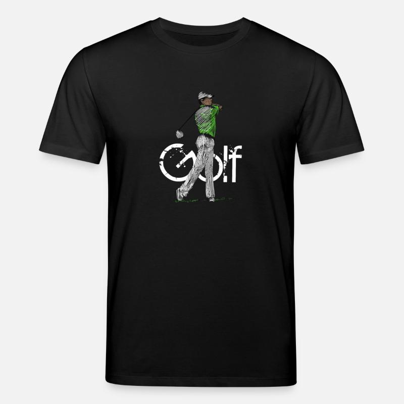 Golfspieler - Stanley/Stella Unisex Bio-T-Shirt CREATOR  - Schwarz