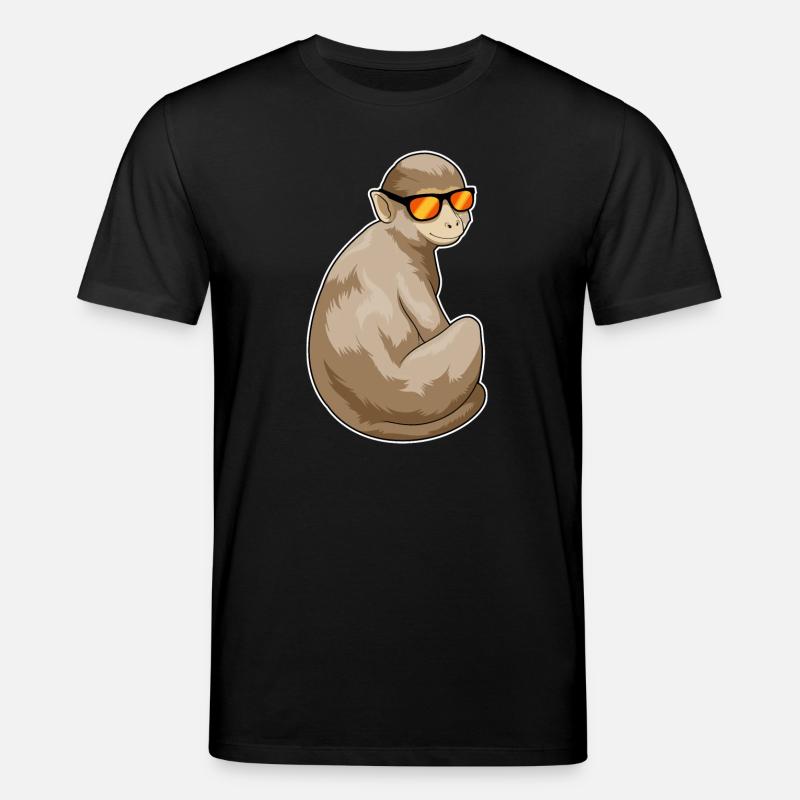 Lunettes de soleil Monkey - T-shirt bio CREATOR Stanley/Stella Unisexe - noir
