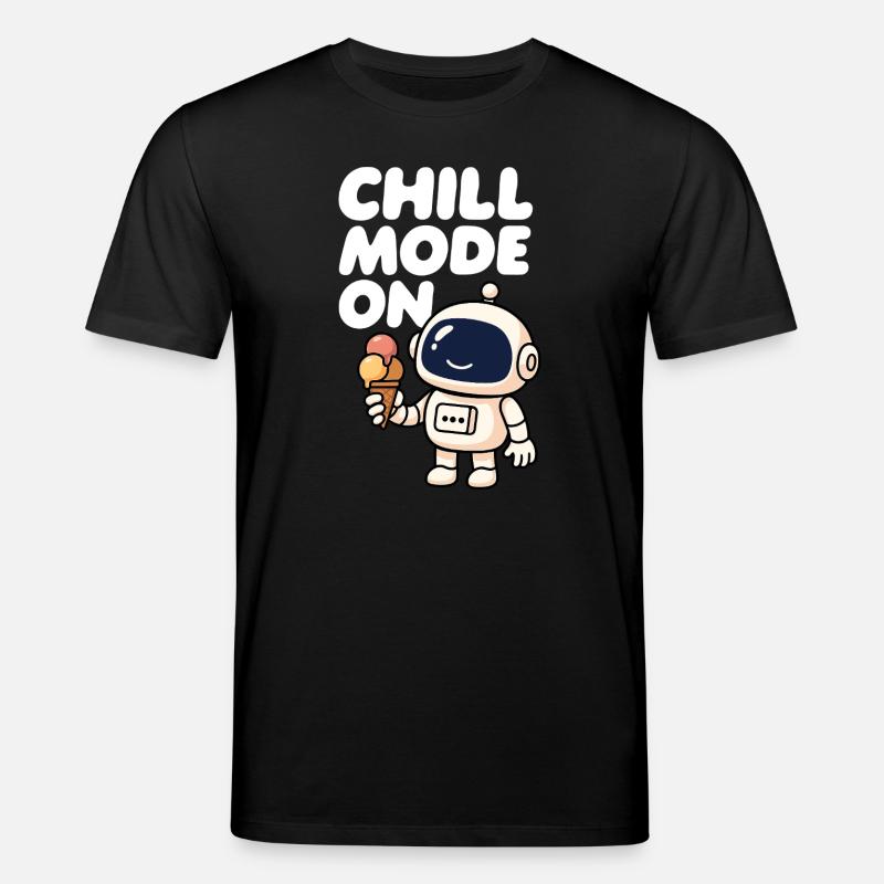 Robot spatial avec glace - T-shirt bio CREATOR Stanley/Stella Unisexe - noir