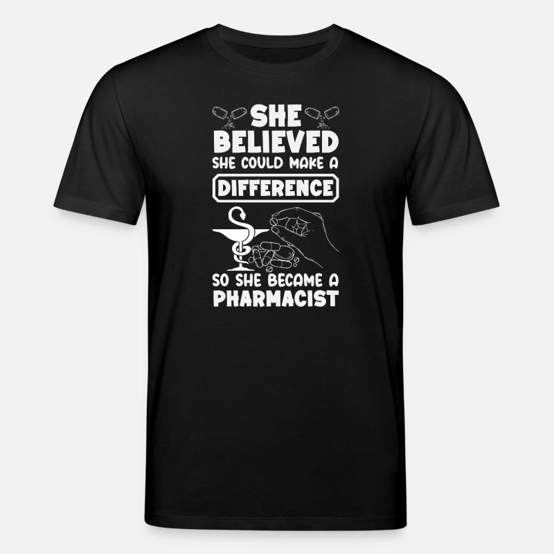 Pharmacien Technicien Pharmaceutique - T-shirt bio CREATOR Stanley/Stella Unisexe - noir