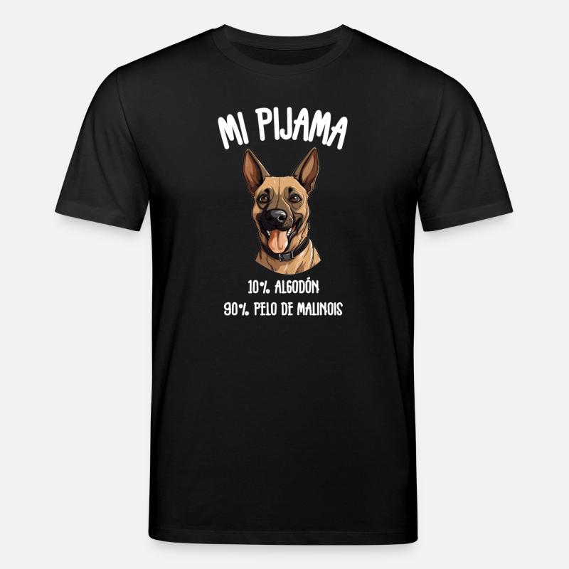 Malinois-Hundepyjamas - Stanley/Stella Unisex Bio-T-Shirt CREATOR  - Schwarz