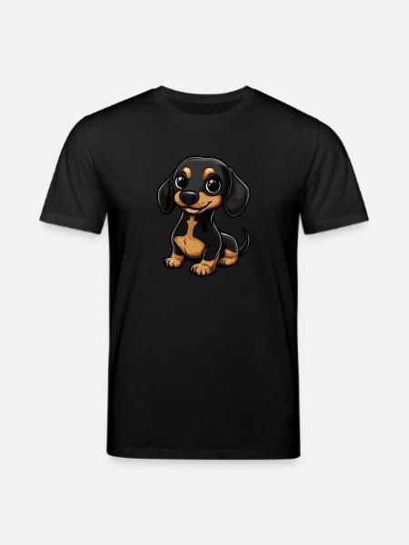 Dachshund BadgerDog Cute - Stanley/Stella CREATOR Unisex Organic T-Shirt - black