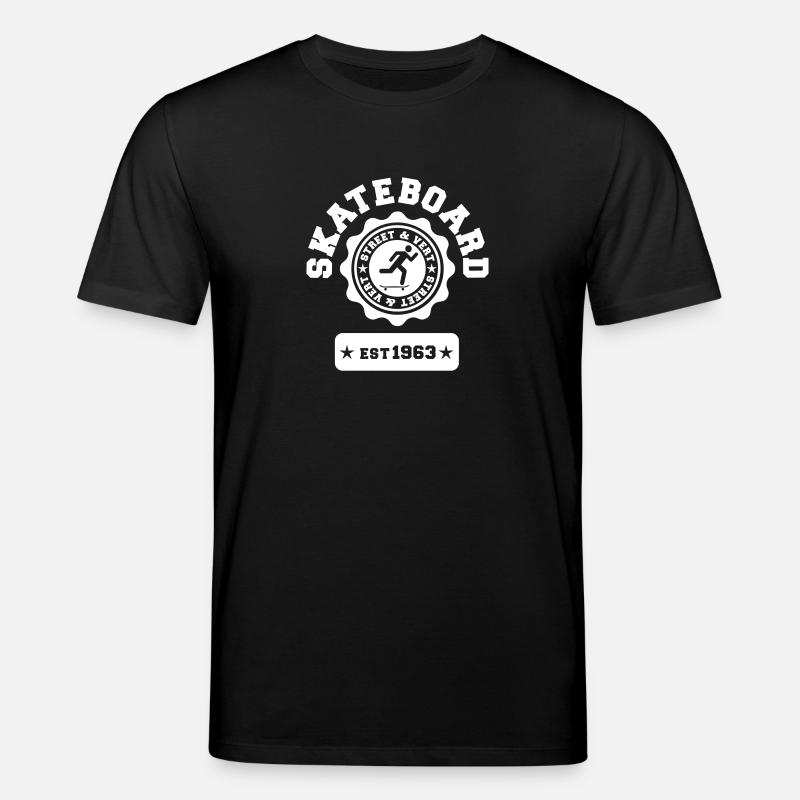 Skateboard-Straße und Vert - Stanley/Stella Unisex Bio-T-Shirt CREATOR  - Schwarz