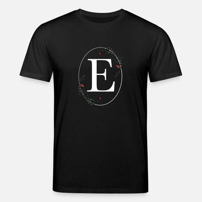 Lettre E - T-shirt bio CREATOR Stanley/Stella Unisexe - noir