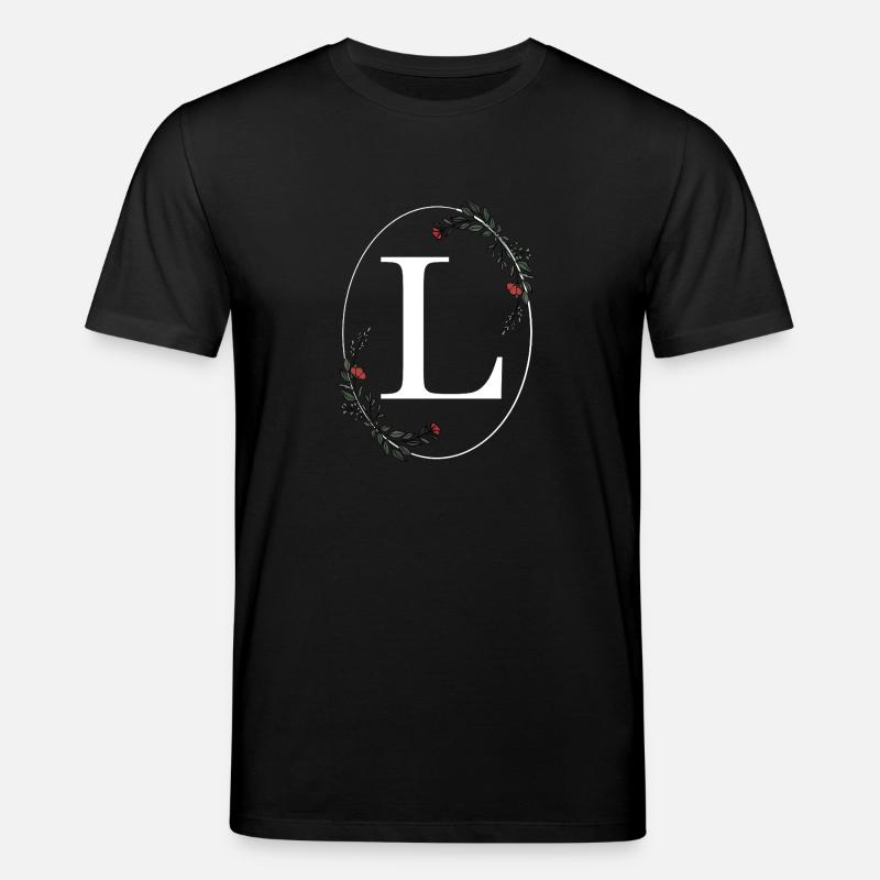 Buchstabe L - Stanley/Stella Unisex Bio-T-Shirt CREATOR  - Schwarz