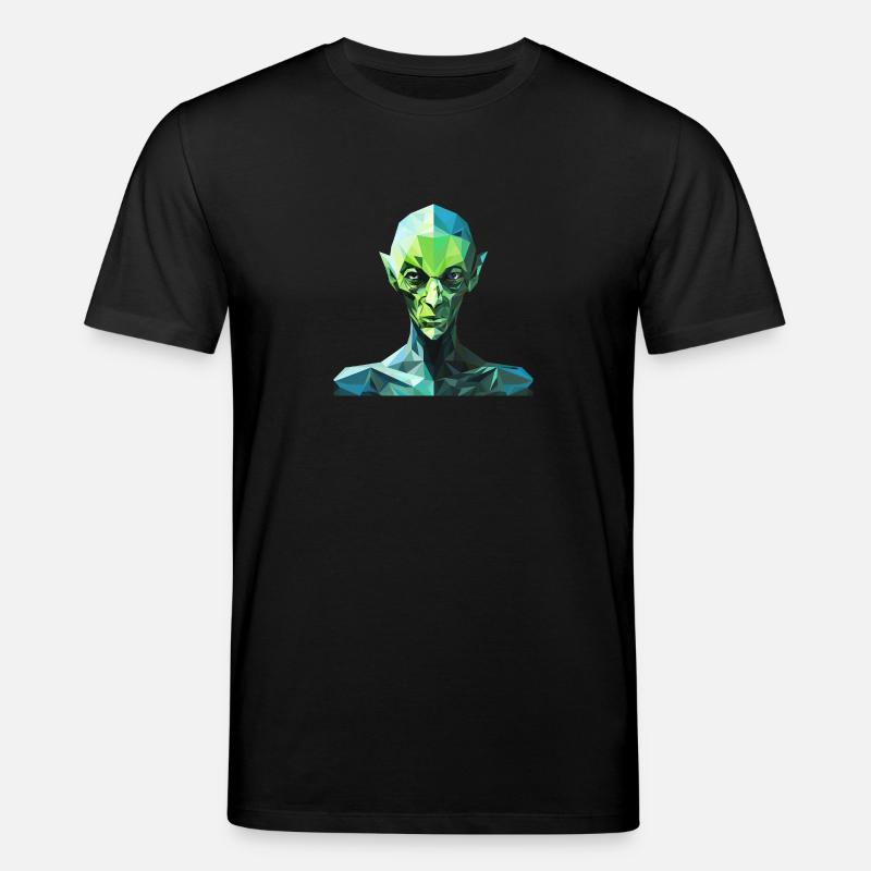 Alien de style polygone - T-shirt bio CREATOR Stanley/Stella Unisexe - noir