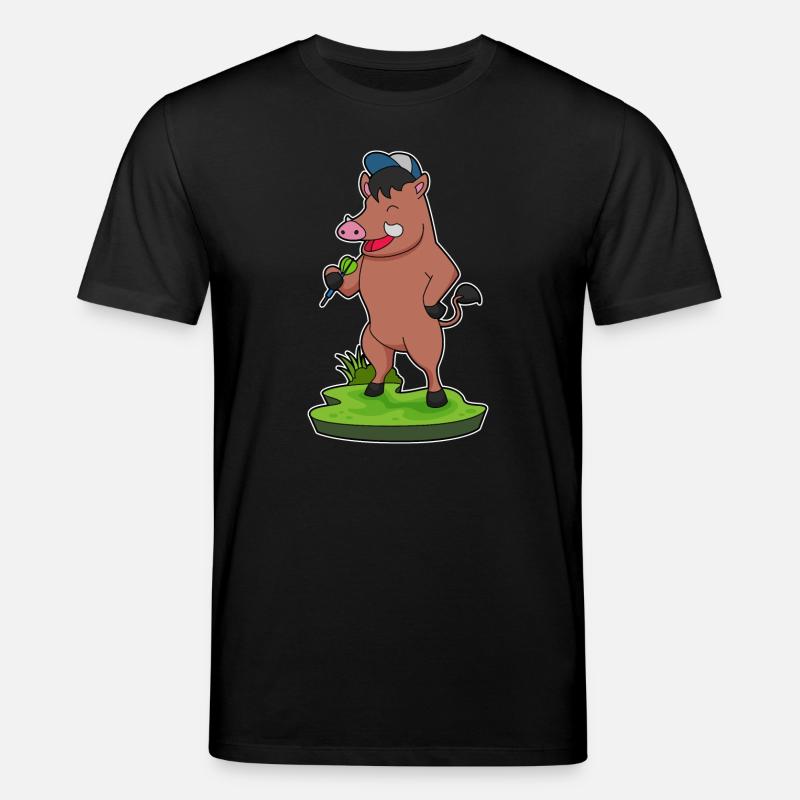 Eber Dart Dartpfeil - Stanley/Stella Unisex Bio-T-Shirt CREATOR  - Schwarz