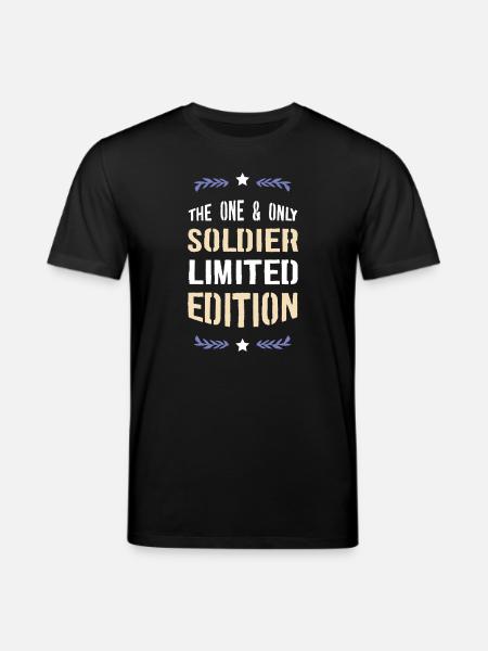 The One & Only Soldier Limited Edition - Stanley/Stella CREATOR Unisex Organic T-Shirt - black