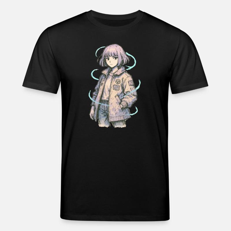 Neon Patch Bomber Mädchen - Stanley/Stella Unisex Bio-T-Shirt CREATOR  - Schwarz