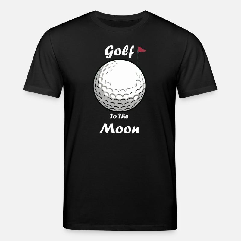 Du golf à la lune - T-shirt bio CREATOR Stanley/Stella Unisexe - noir