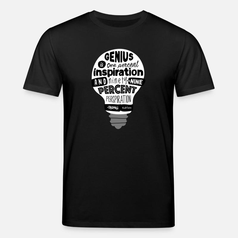 devis | Thomas Edison - T-shirt bio CREATOR Stanley/Stella Unisexe - noir