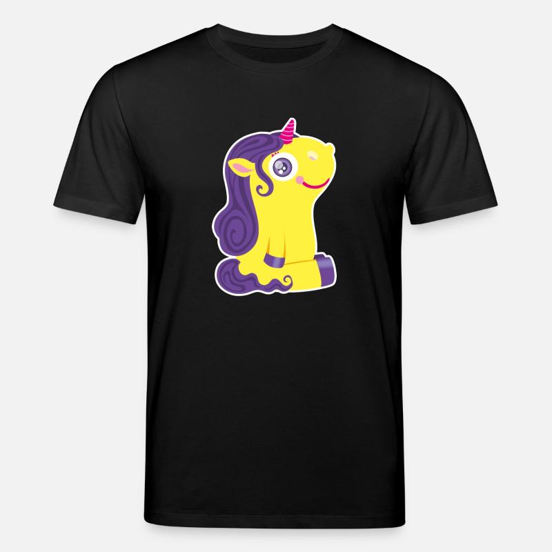 Kleines Einhorn - Stanley/Stella Unisex Bio-T-Shirt CREATOR  - Schwarz