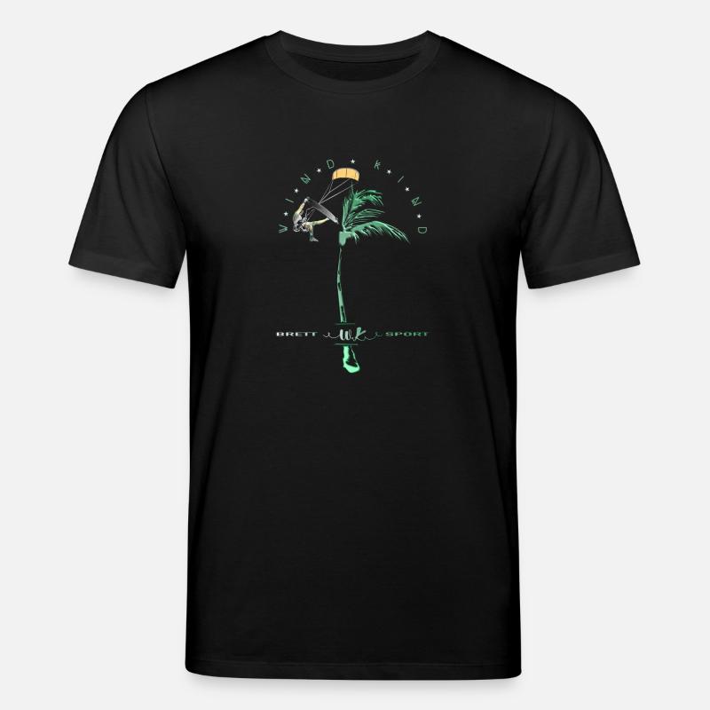 Windkind Surfers - Stanley/Stella Unisex Bio-T-Shirt CREATOR  - Schwarz