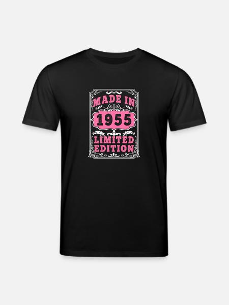 Vintage Born in 1955 made in 1955 70 years old. Art_20 - Stanley/Stella CREATOR Unisex Organic T-Shirt - black
