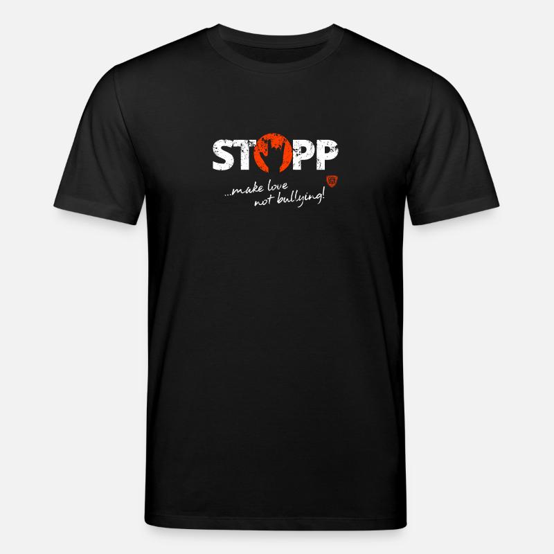 Stopp - weiß - Stanley/Stella Unisex Bio-T-Shirt CREATOR  - Schwarz