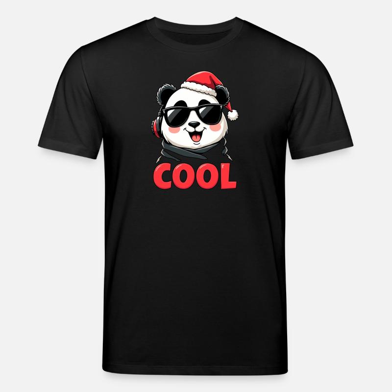 cooler Panda - Stanley/Stella Unisex Bio-T-Shirt CREATOR  - Schwarz
