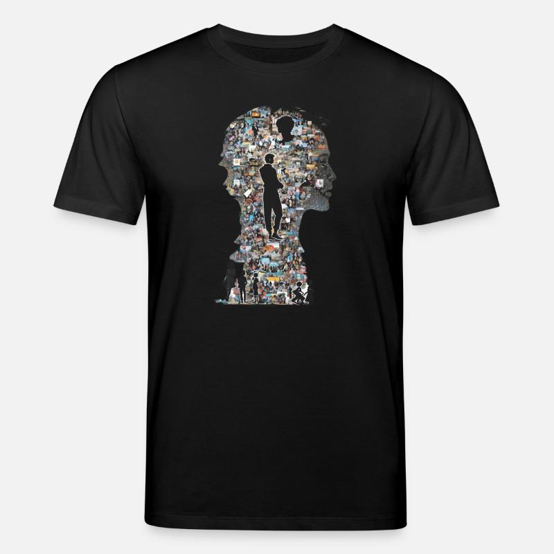 Das Puzzle Mensch - Stanley/Stella Unisex Bio-T-Shirt CREATOR  - Schwarz