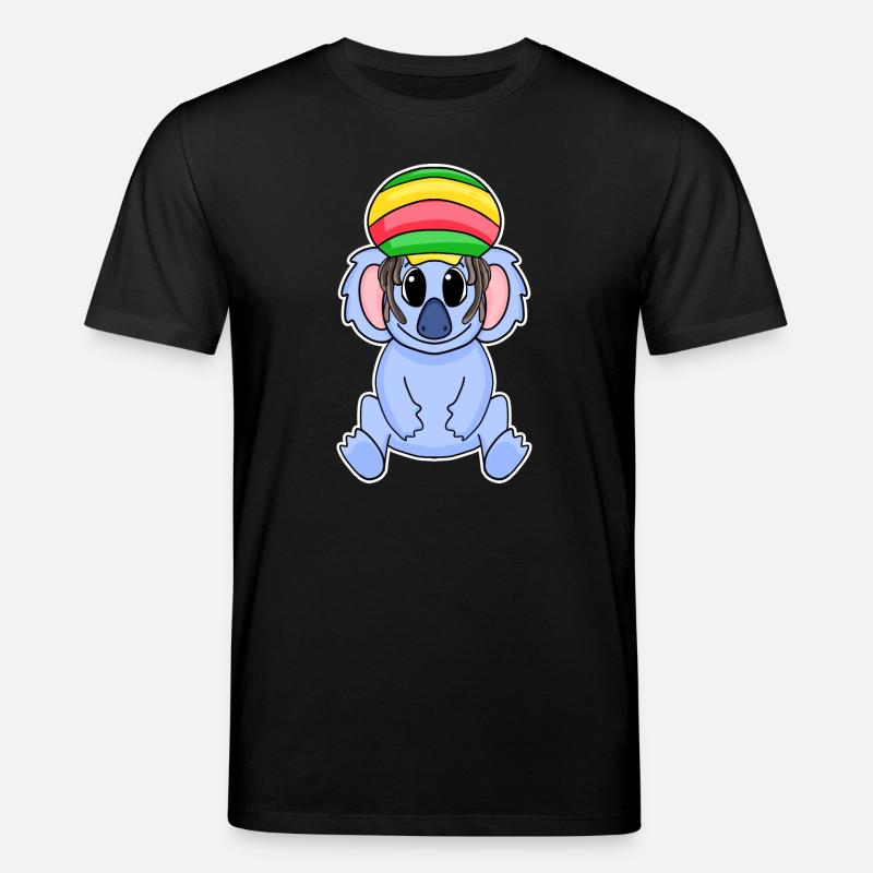 Rasta Koala - Stanley/Stella Unisex Bio-T-Shirt CREATOR  - Schwarz