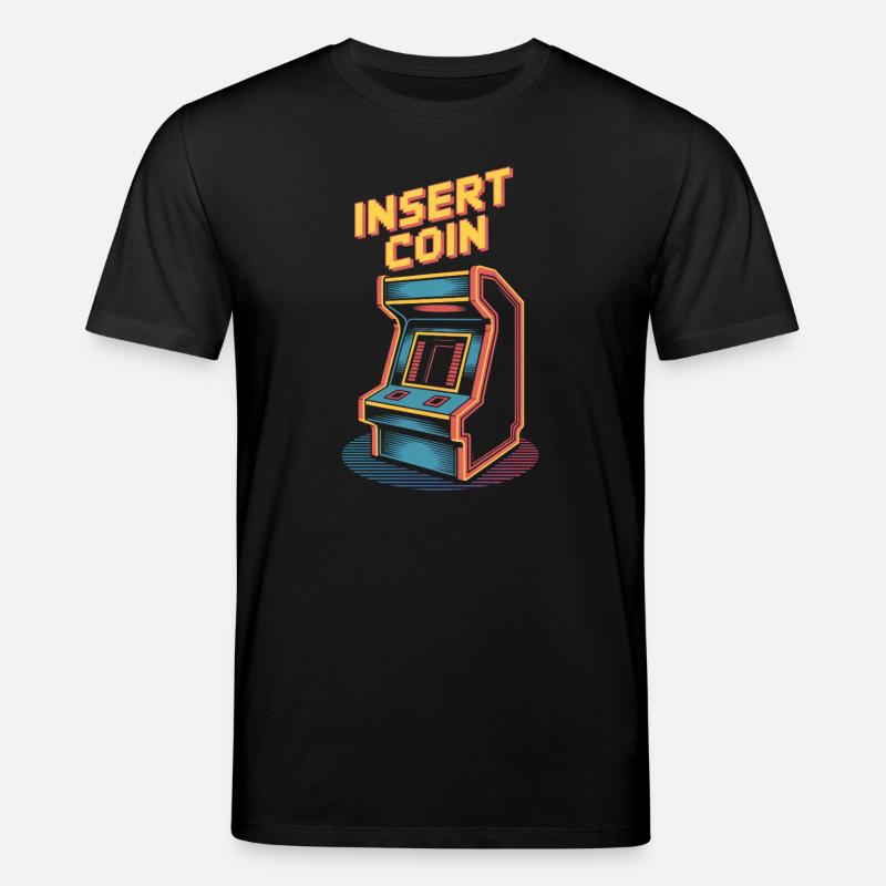 Insert Coin Retro Arcade Gaming Automat - Stanley/Stella Unisex Bio-T-Shirt CREATOR - Schwarz
