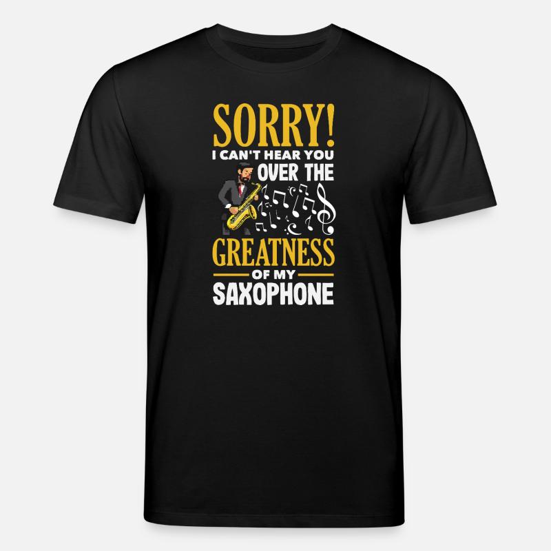 Saxofon - Stanley/Stella Unisex Bio-T-Shirt CREATOR  - Schwarz