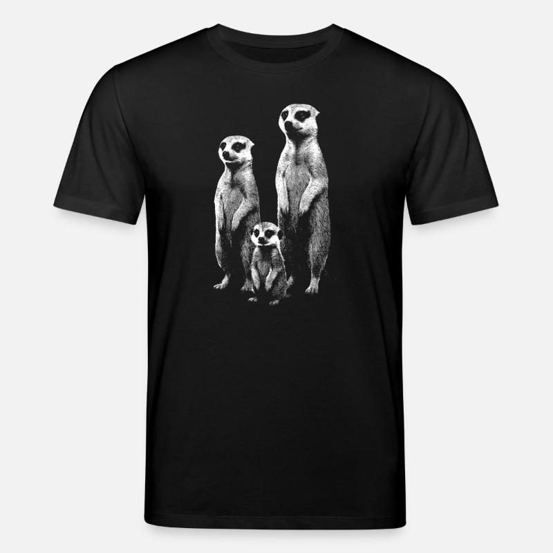 Erdmännchen hell - Stanley/Stella Unisex Bio-T-Shirt CREATOR  - Schwarz
