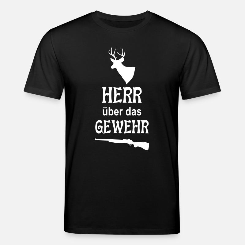 Herr über das Gewehr - Stanley/Stella Unisex Bio-T-Shirt CREATOR  - Schwarz