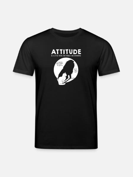 Attitude - Cat - Stanley/Stella CREATOR Unisex Organic T-Shirt - black