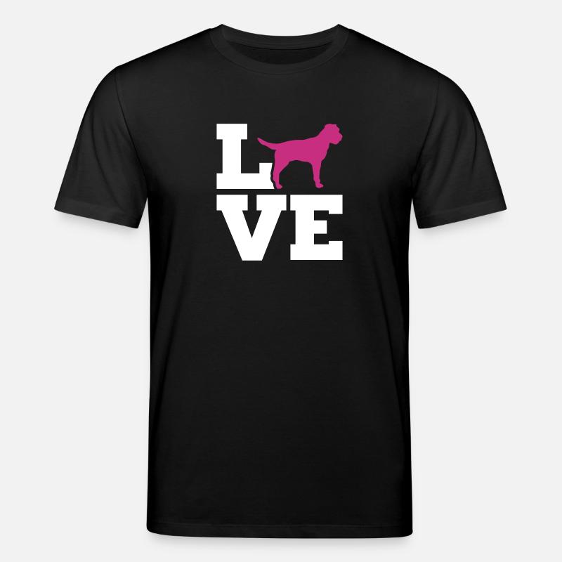 Border Terrier - Stanley/Stella Unisex Bio-T-Shirt CREATOR  - Schwarz