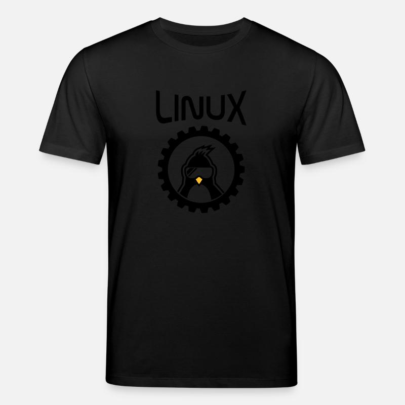 roue linux - T-shirt bio CREATOR Stanley/Stella Unisexe - noir