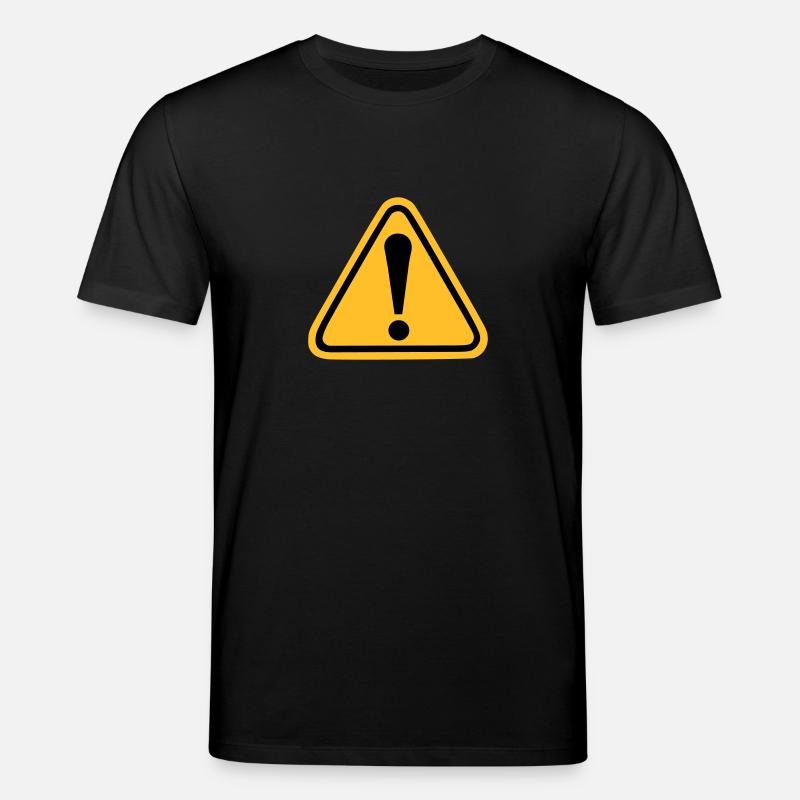 Exclamation point - Stanley/Stella CREATOR Unisex Organic T-Shirt - black
