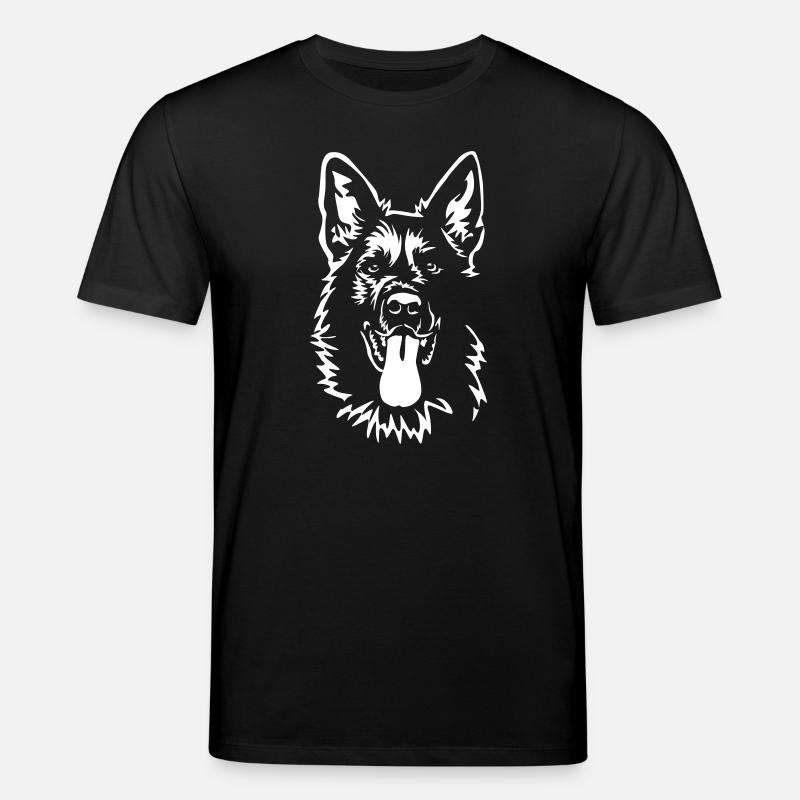 German Shepherd Head "Black Edition" - Stanley/Stella CREATOR Unisex Organic T-Shirt - black