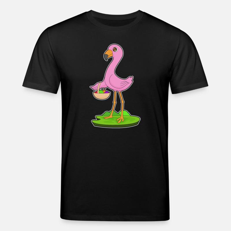 Flamingo Obstkorb - Stanley/Stella Unisex Bio-T-Shirt CREATOR  - Schwarz