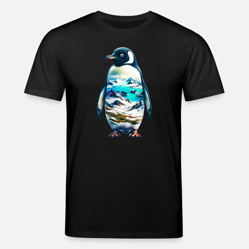 Pingouin - T-shirt bio CREATOR Stanley/Stella Unisexe - noir