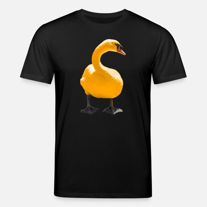 Impression d’art cygne élégant - T-shirt bio CREATOR Stanley/Stella Unisexe - noir