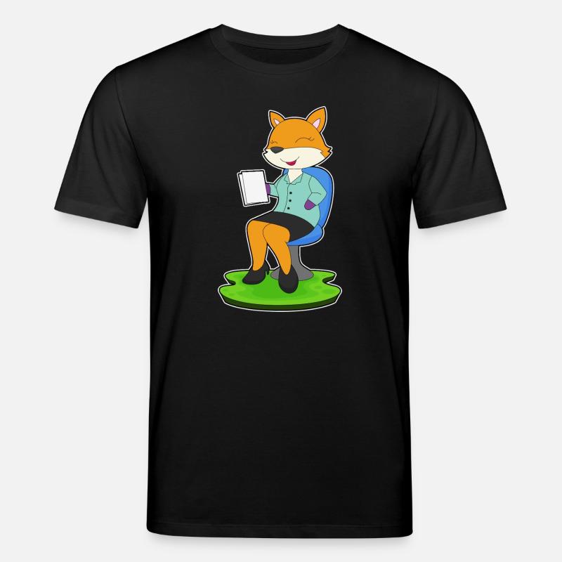 Note du secrétaire Fox - T-shirt bio CREATOR Stanley/Stella Unisexe - noir