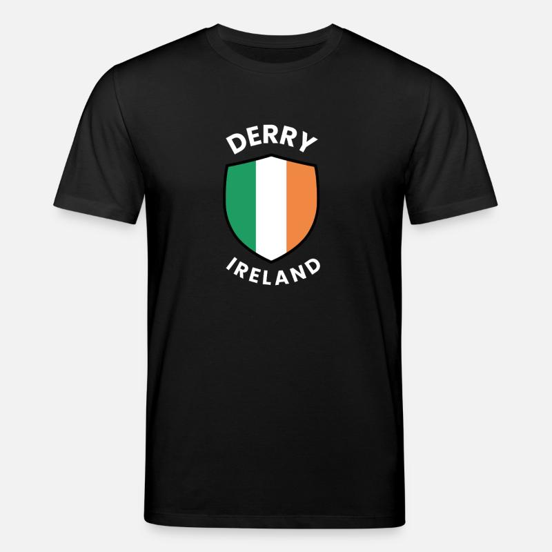 Drapeau du Derry Ireland Shield - T-shirt bio CREATOR Stanley/Stella Unisexe - noir