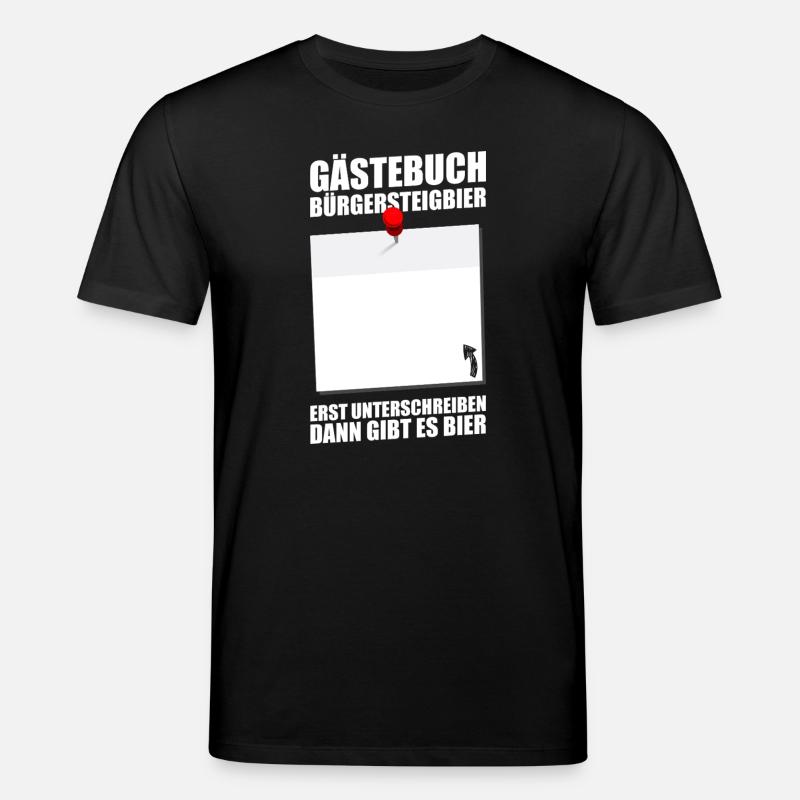 Gästebuch Bürgersteigbier Ortskontrollfahrt OKF - Stanley/Stella Unisex Bio-T-Shirt CREATOR - Schwarz